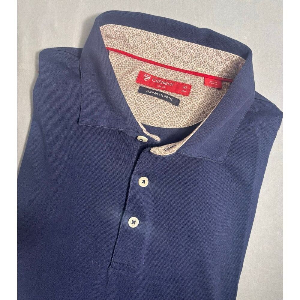 Daniel Cremieux Men's XL Blue Polo Shirt Cotton